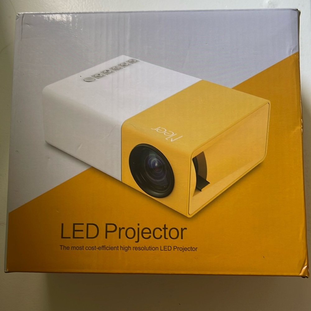 Meer Mini LED Projector,Portable Movie Projector